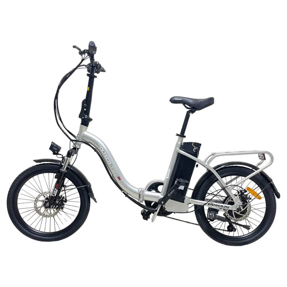 Электровелосипед Volteco FLEX серебристый 1